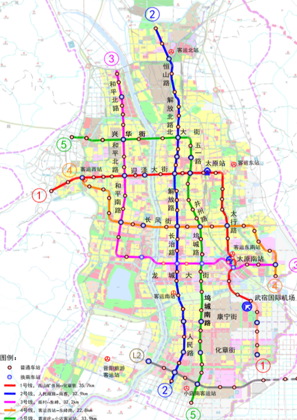 太原地铁1、2、3号线地面衔接设施一体化专项规划