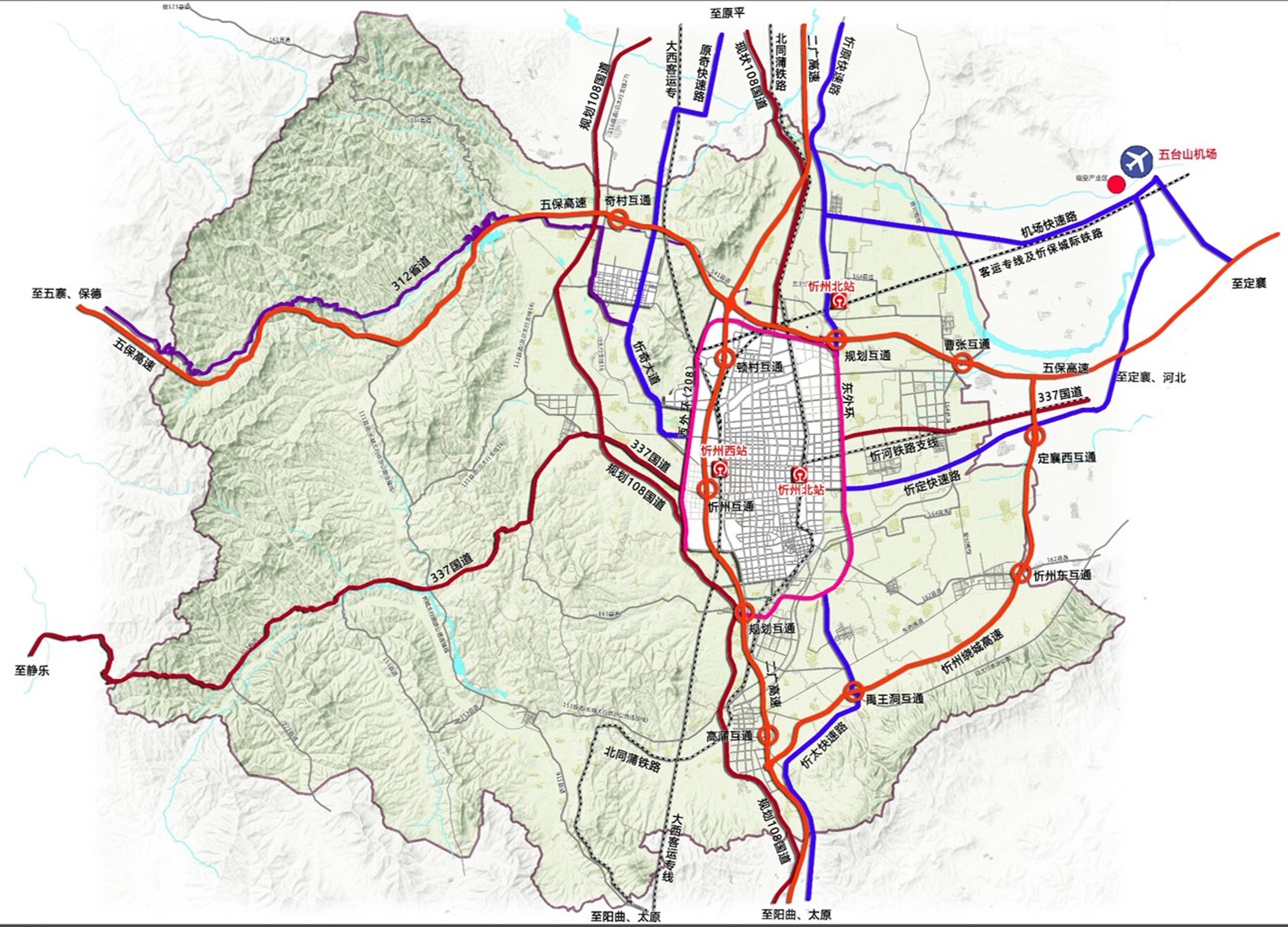 忻州市综合交通规划